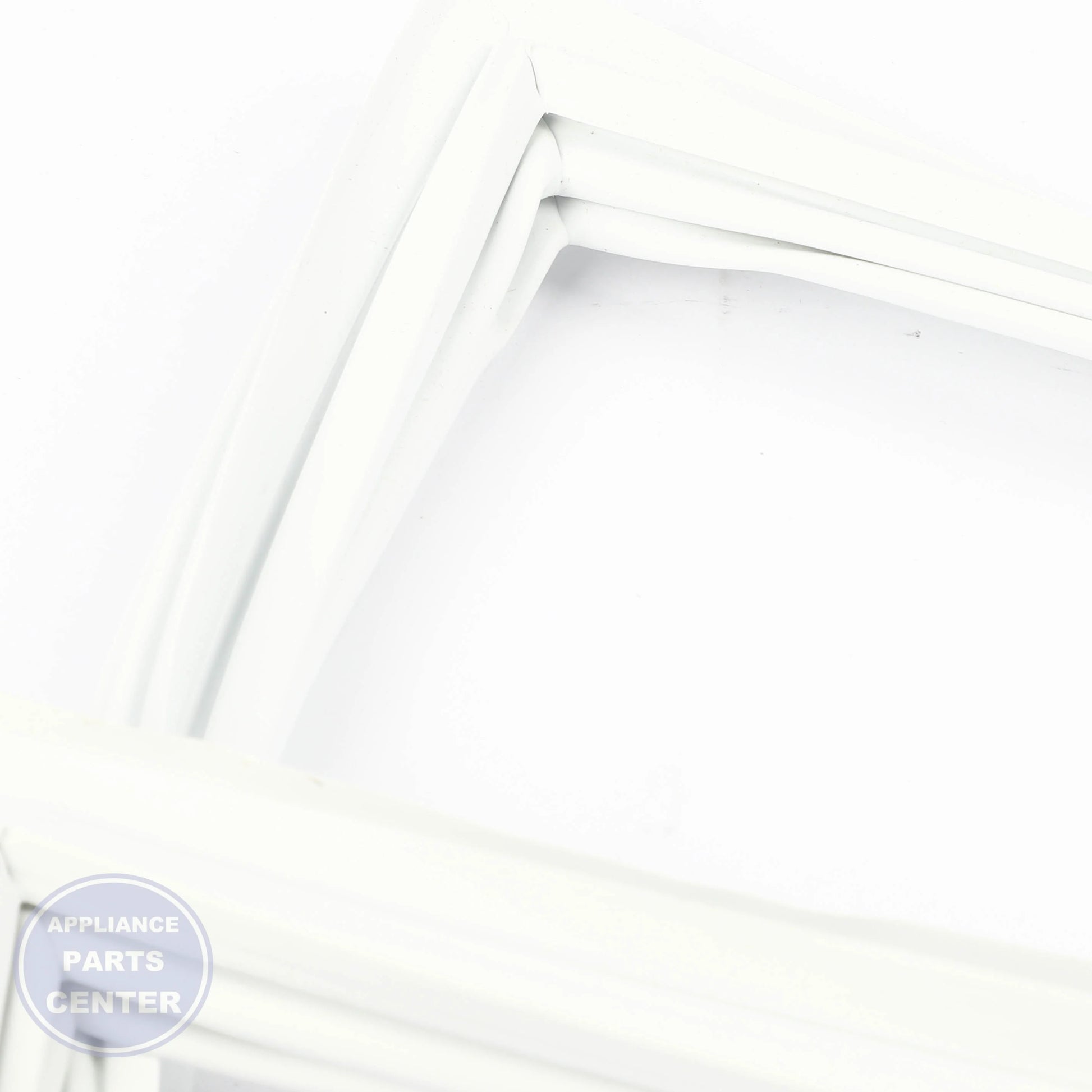 GEH FREEZER DRAWER GASKET - WHITE WR14X40077 - Main view showing tight seal for GEH models