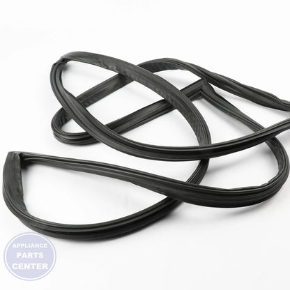 REFRIGERATOR DOOR GASKET - GREY WR14X40080 - Side view with precise measurements