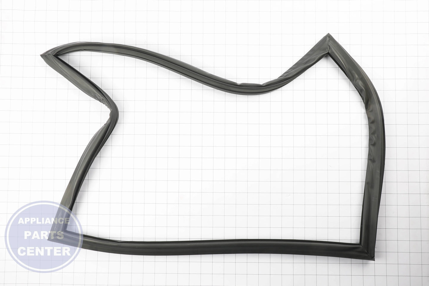 DORIAN GRAY FREEZER DOOR GASKET 19 - Side view with 19-inch length specs