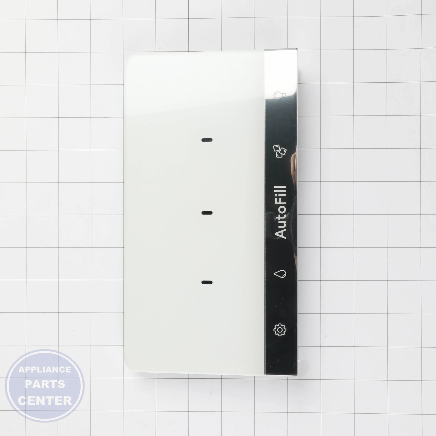 GEH MATTE WHITE CAPACITIVE TOUCH AUTOFILL DISPLAY WR16X32112 - Installation in GEH Refrigerator displaying key mounting points