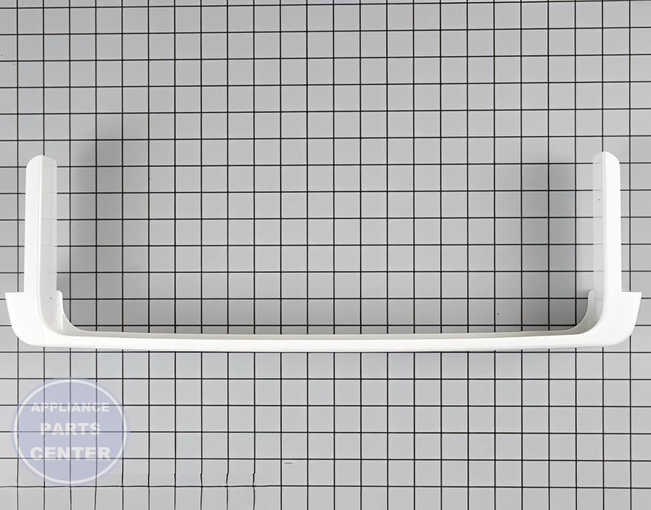 GE REFRIGERATOR DOOR SHELF TRIM WR17X11889 - Main view showing durable shelf trim for GE models