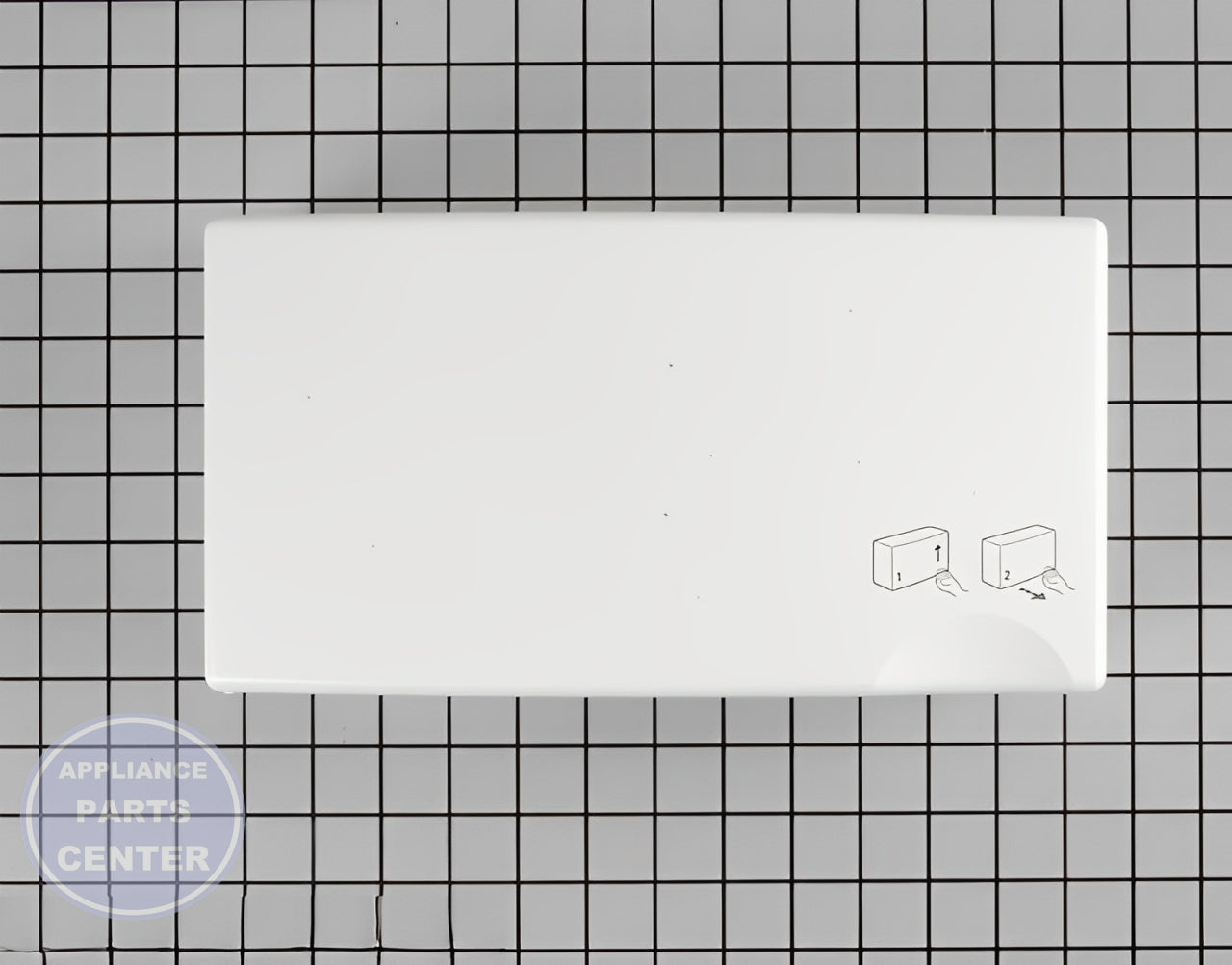 GE Ice Door WR17X11968 - Main view showing seamless ice production for GE and Hotpoint models