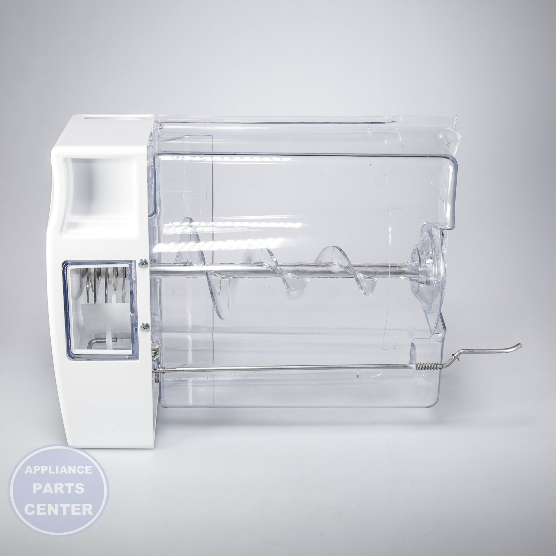 GEH BUCKET AND AUGUER ASM WR17X12111 - Main view showing ice cube dispensing for GEH models