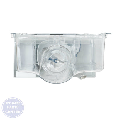 GEH BUCKET AND AUGUER ASM WR17X12111 - Installation in GEH refrigerator showing key mounting points