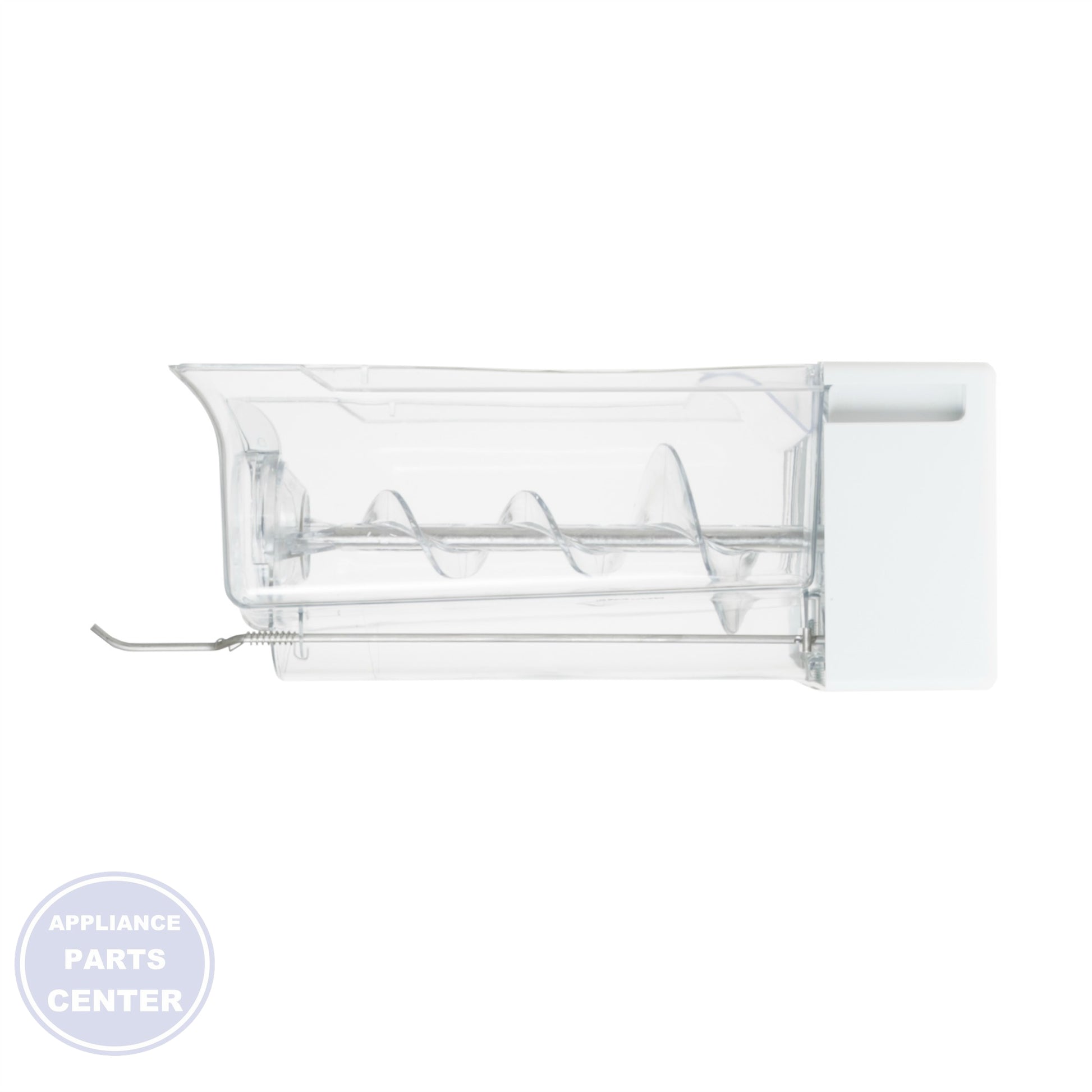 GEH BUCKET AND AUGUER ASM WR17X12111 - Installation in GEH refrigerator showing key mounting points
