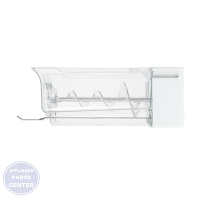 GEH BUCKET AND AUGUER ASM WR17X12111 - Installation in GEH refrigerator showing key mounting points