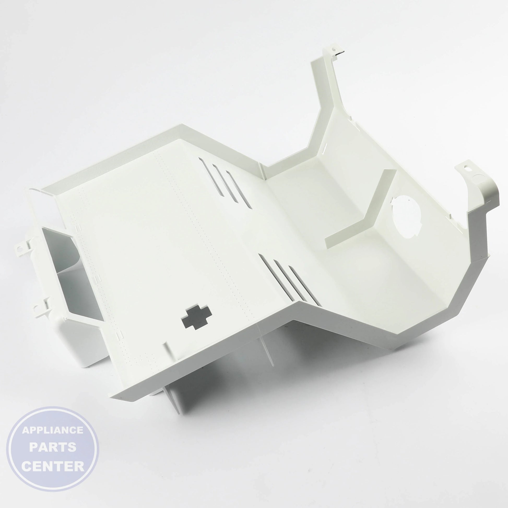 GEH PLENUM FAN EVAPORATOR WR17X12358 - Installation in specific GEH model showcasing key mounting points