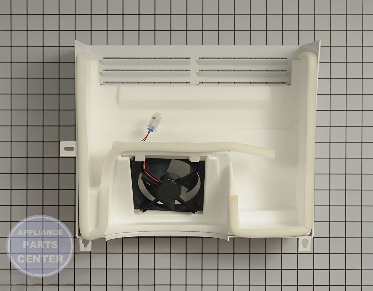 GE REFRIGERATOR EVAPORATOR COVER WR17X12490 - Detailed view of high-quality construction