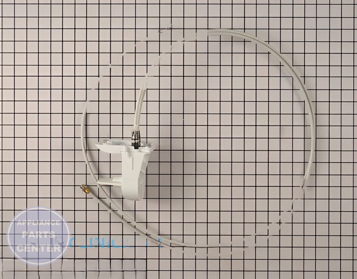 GE REFRIGERATOR WATER FILTER HEAD WR17X12512 - Main view showing advanced filtration system for specific models