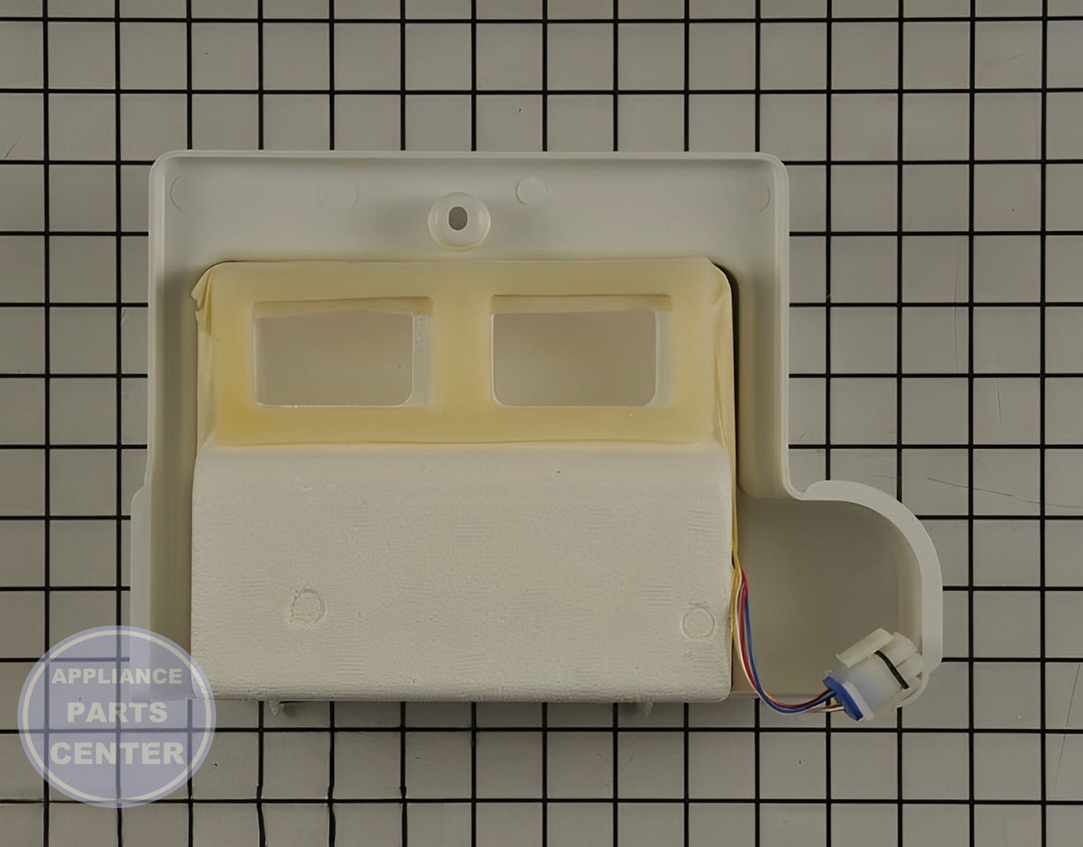 GE REFRIGERATOR DAMPER DUCT ASSEMBLY WR17X12573 - Detailed view of temperature control thermostat
