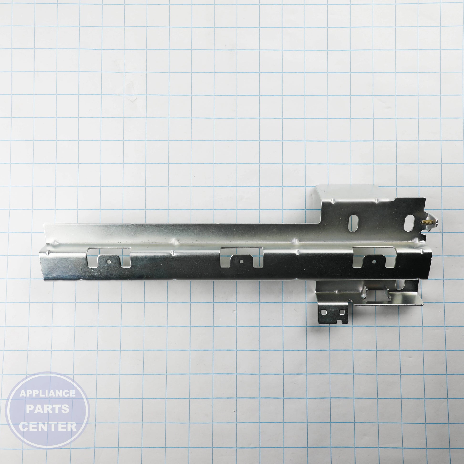 SLIDE BRACKET ASM RH WR17X13144 - Side view with precise measurements