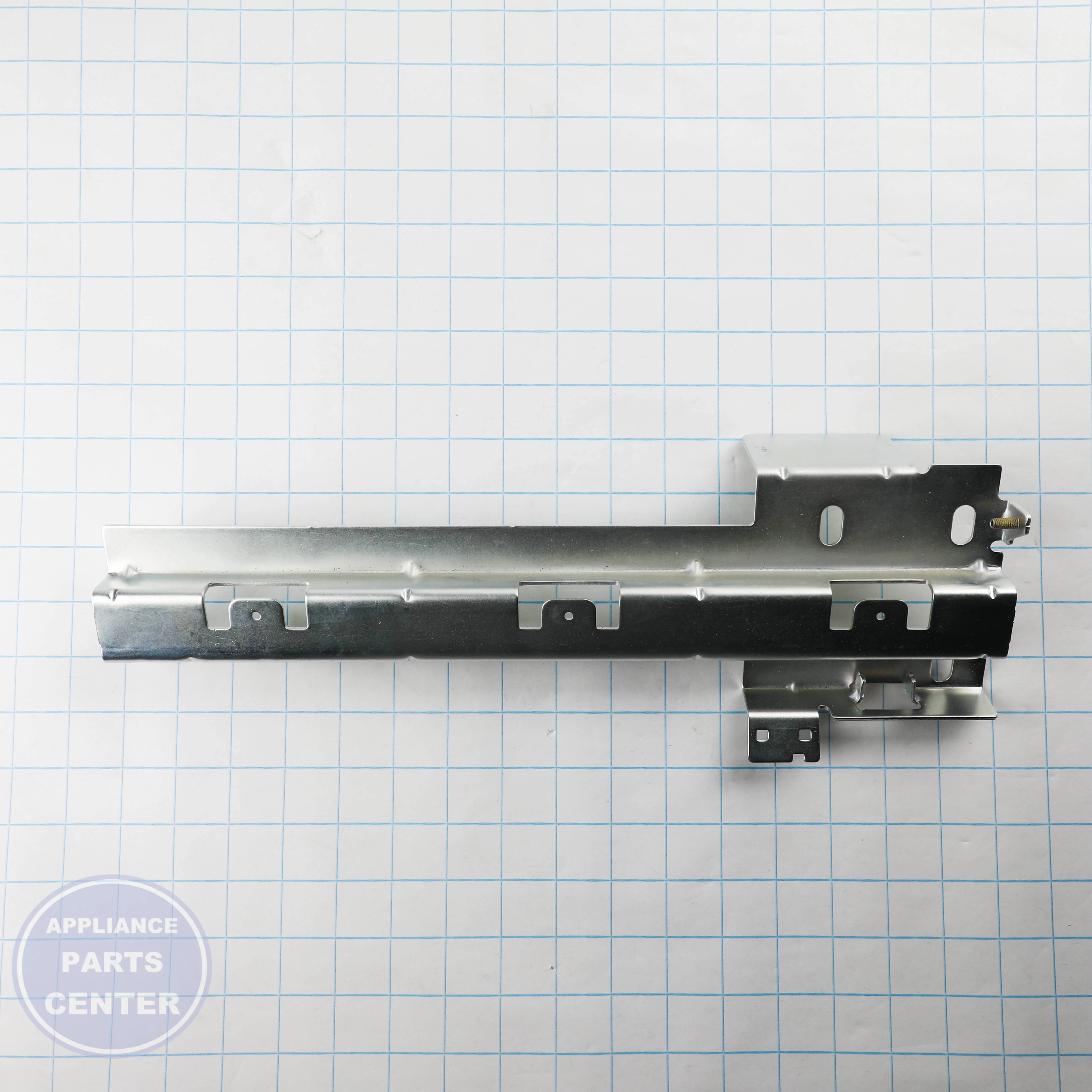SLIDE BRACKET ASM RH WR17X13144 - Side view with precise measurements