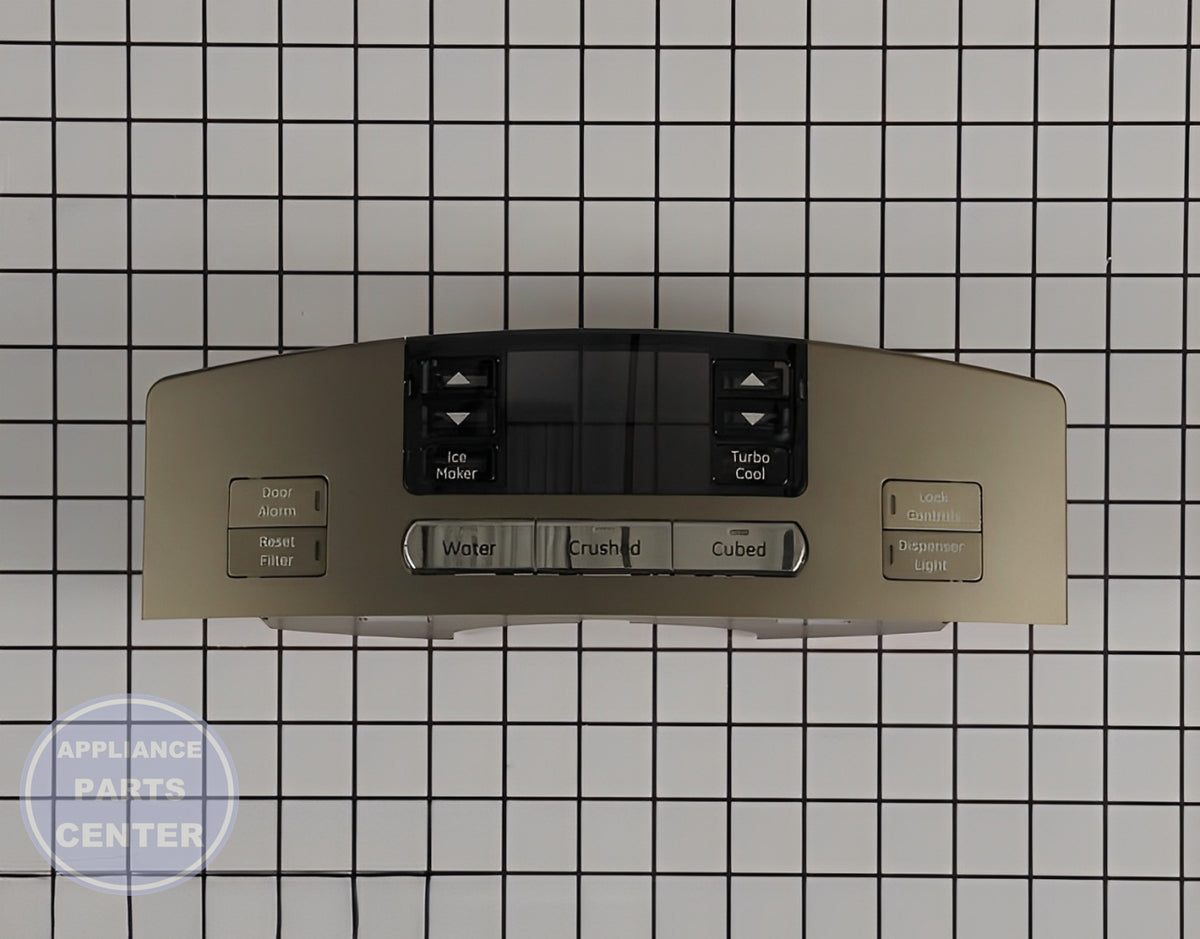 GE REFRIGERATOR DISPLAY ASSEMBLY (ICID) ES WR17X13155 - Main view showing Touchpad for [specific models]