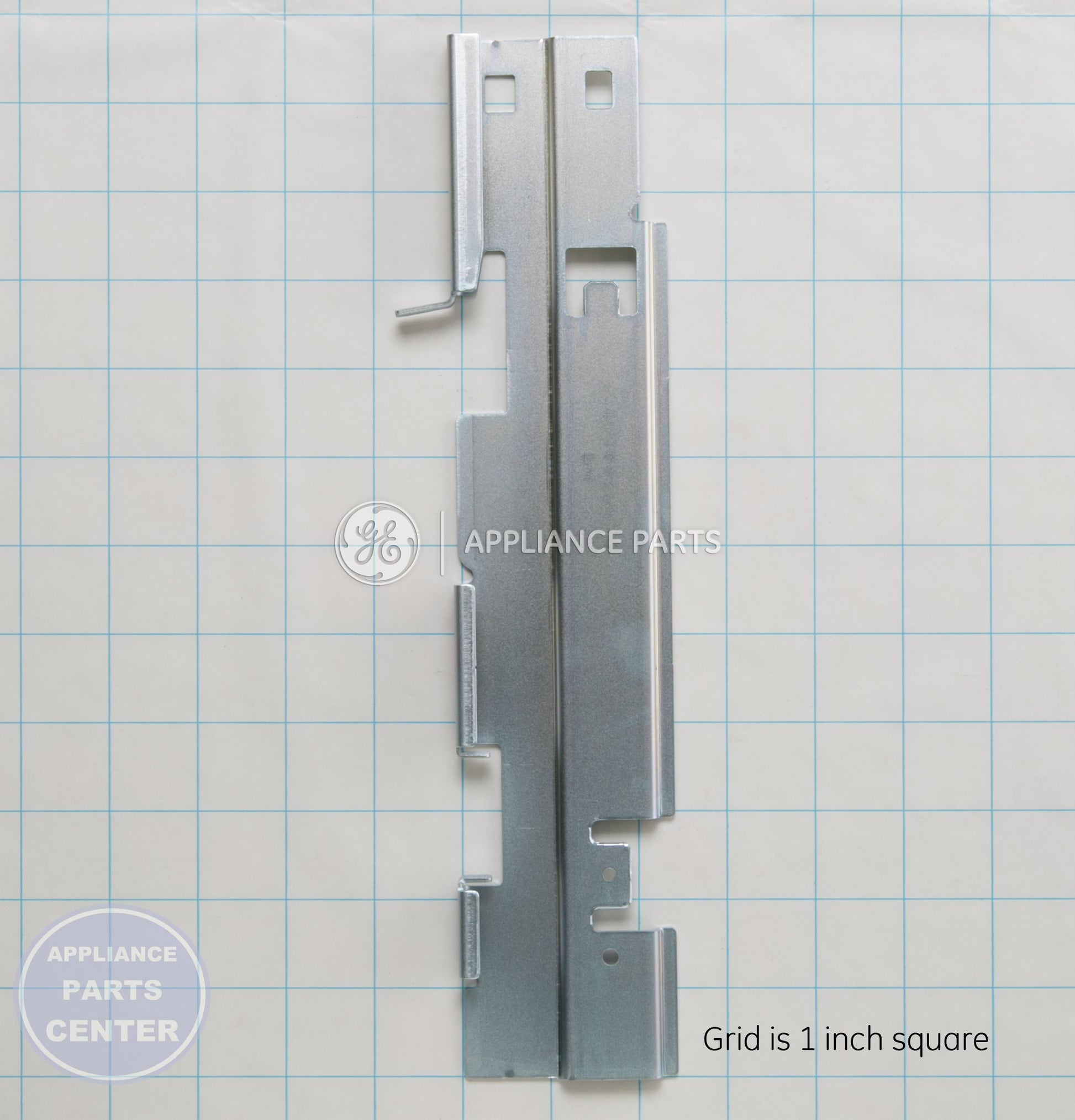 GEH BRACKET SLIDE RH WR17X13189 - Main view showing sliding mechanism for GEH XYZ series