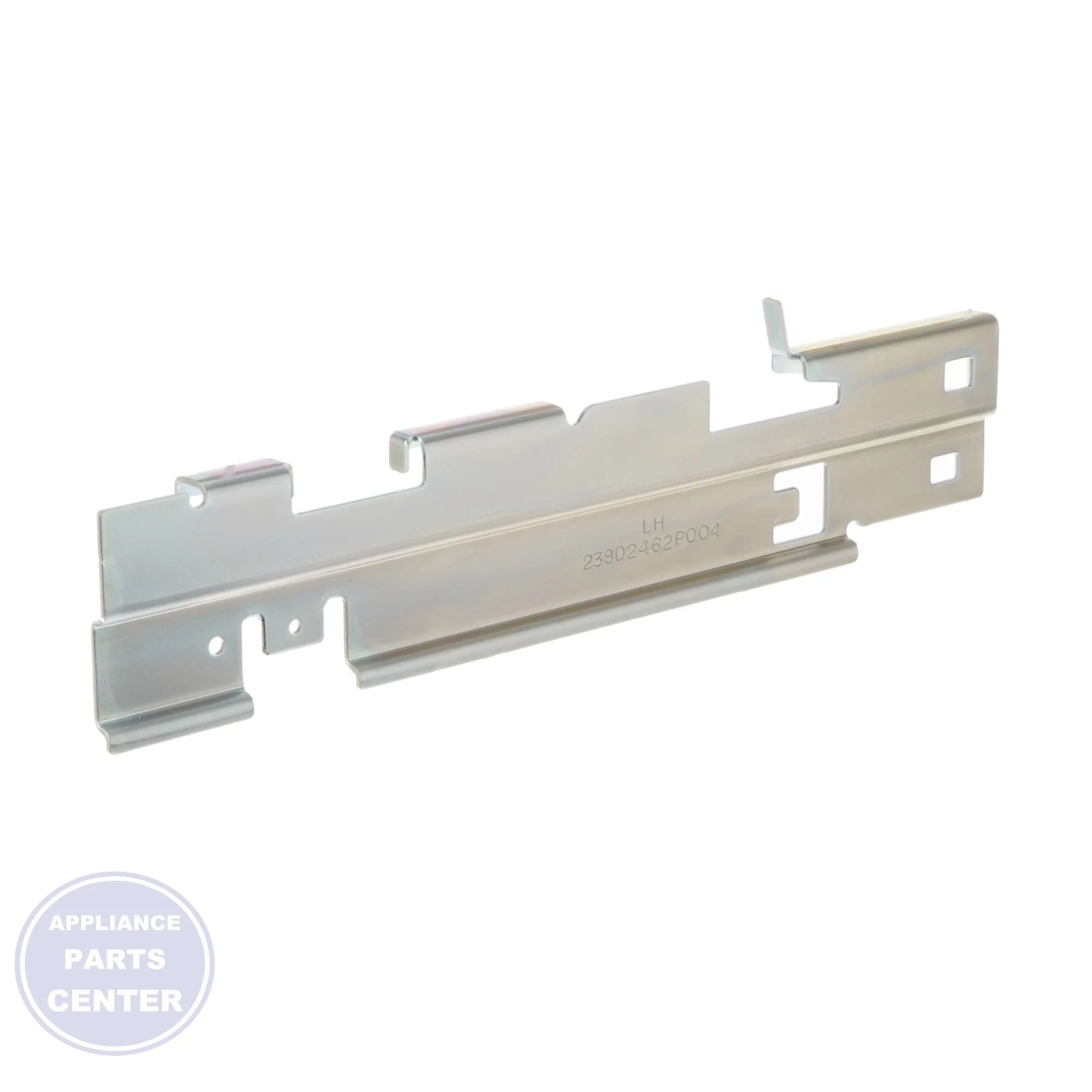 BRACKET SLIDE LH WR17X13190 - Side view with sturdy measurements for compatible models