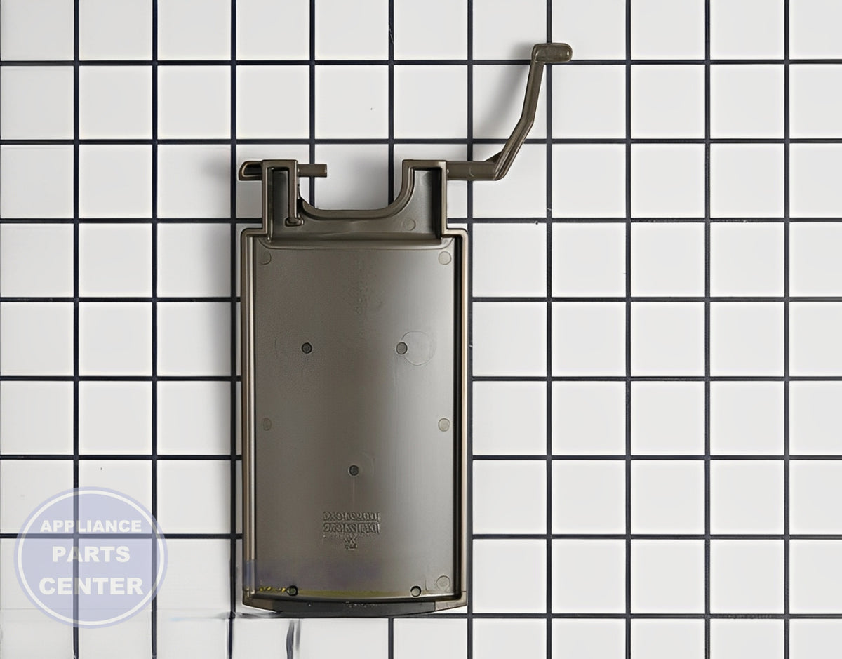 GE REFRIGERATOR DISPENSER ACTUATOR WR17X20449 - Detailed view of precise measurements and specifications
