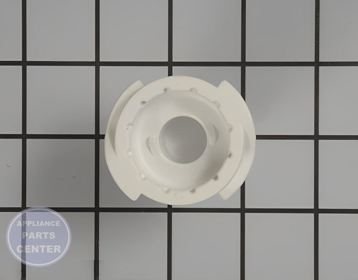 Water Filter Bypass Plug WR17X22064 - Side view with precise measurements