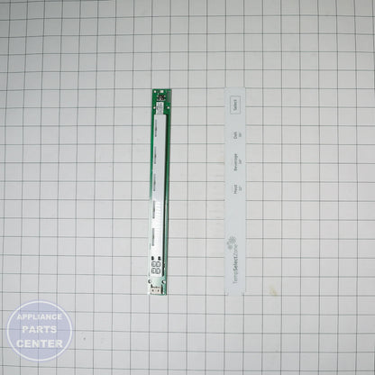 PCB BOARD DELI W/ OVRLY WR17X23042 - Side view with precise measurements