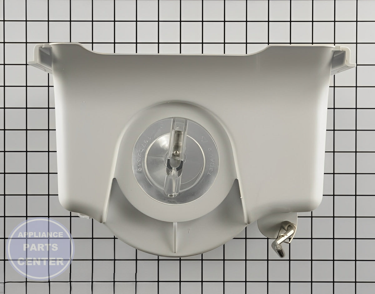 GE REFRIGERATOR ICE BUCKET AND AUGER ASSEMBLY WR17X23191 - Detailed view of ice maker's technical details