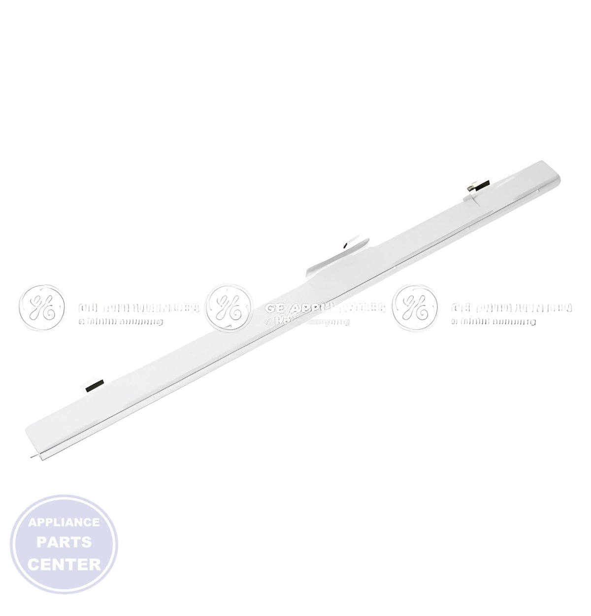 GE REFRIGERATOR ARTICULATING MULLION ASSEMBLY WR17X25027 - Installation in specific model showing key mounting points