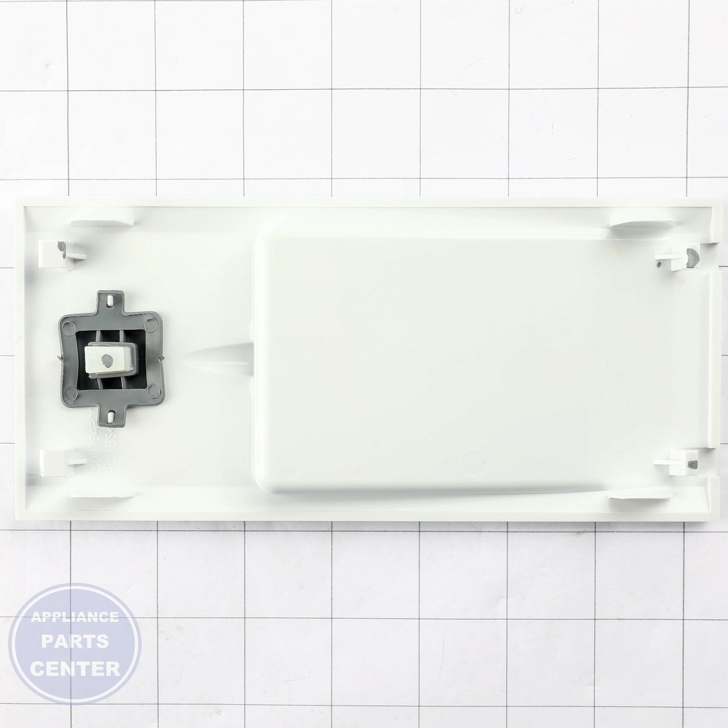 DISPENSER INTERNAL ASM WR17X25225 - Side view with precise measurements