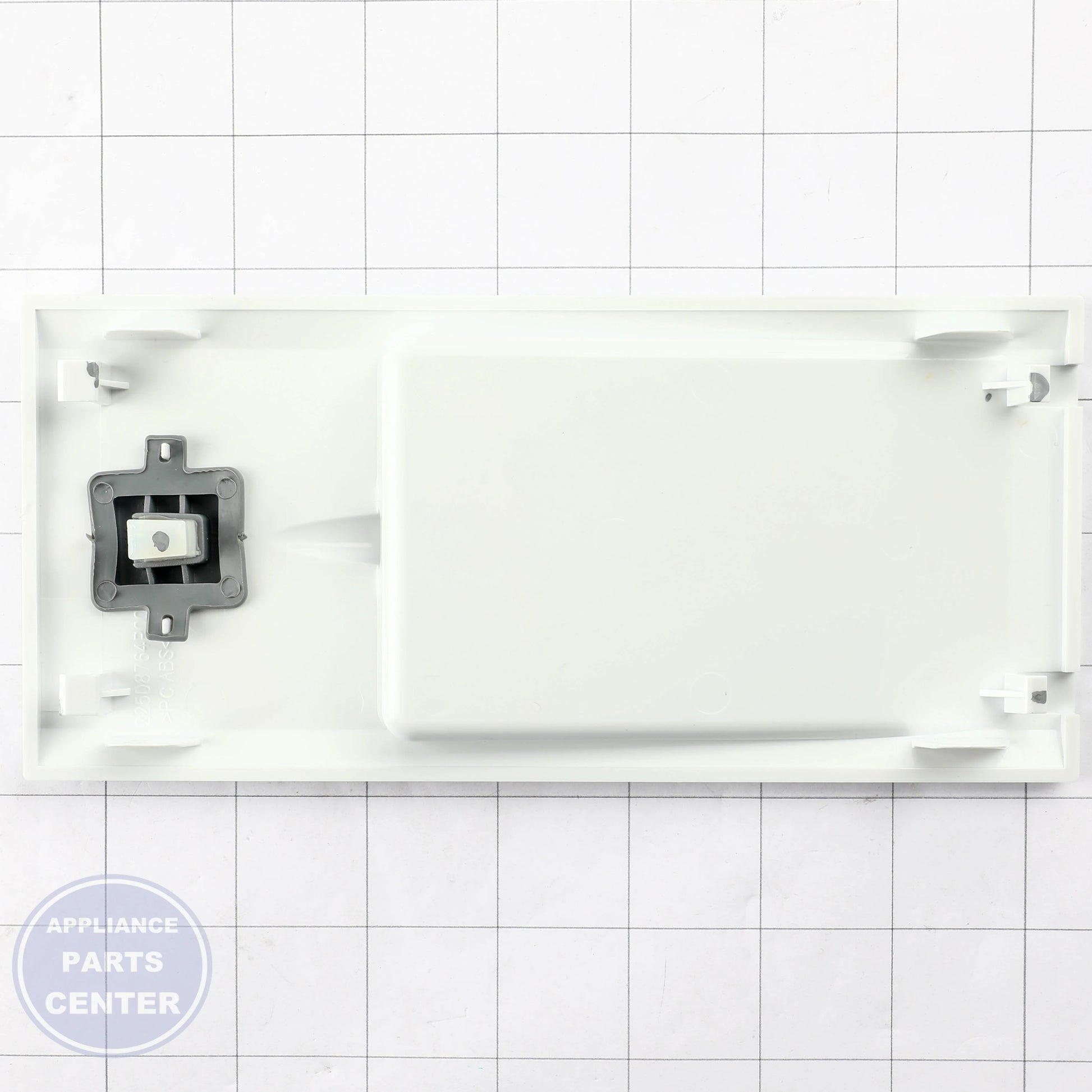 DISPENSER INTERNAL ASM WR17X25225 - Side view with precise measurements