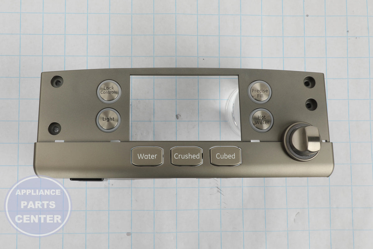 GEH DISPLAY ASM SS KCUP WR17X27131 - Installation in GEH model highlighting mounting points