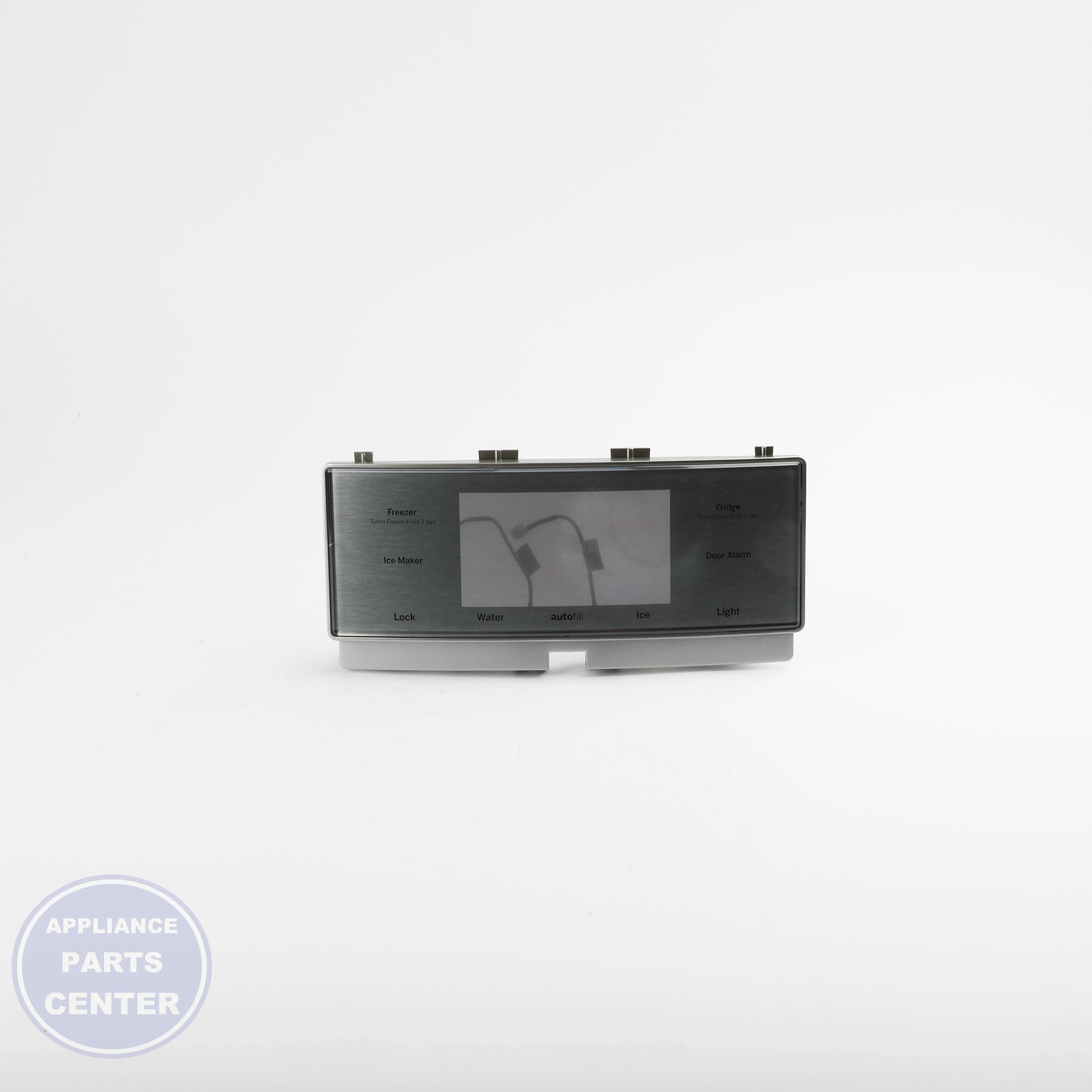 CAP TOUCH AUTOFILL STAINLESS WR17X27465 - Side view with precise measurements