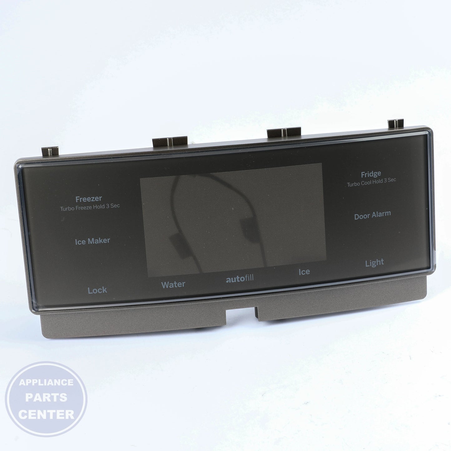 CAP TOUCH AUTOFILL SLATE WR17X27526 - Side view with Circuit Board & Timer specs