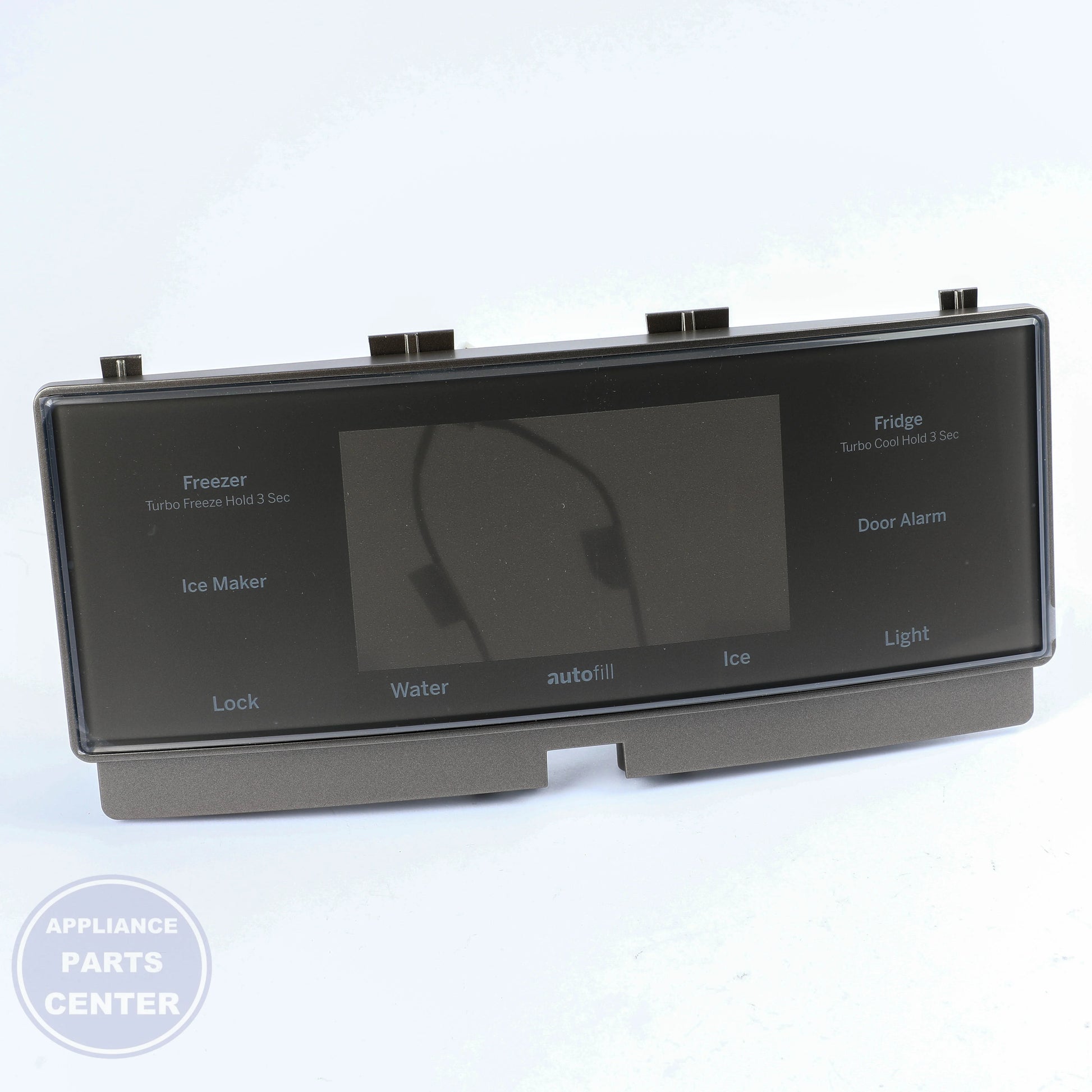 CAP TOUCH AUTOFILL SLATE WR17X27526 - Side view with Circuit Board & Timer specs