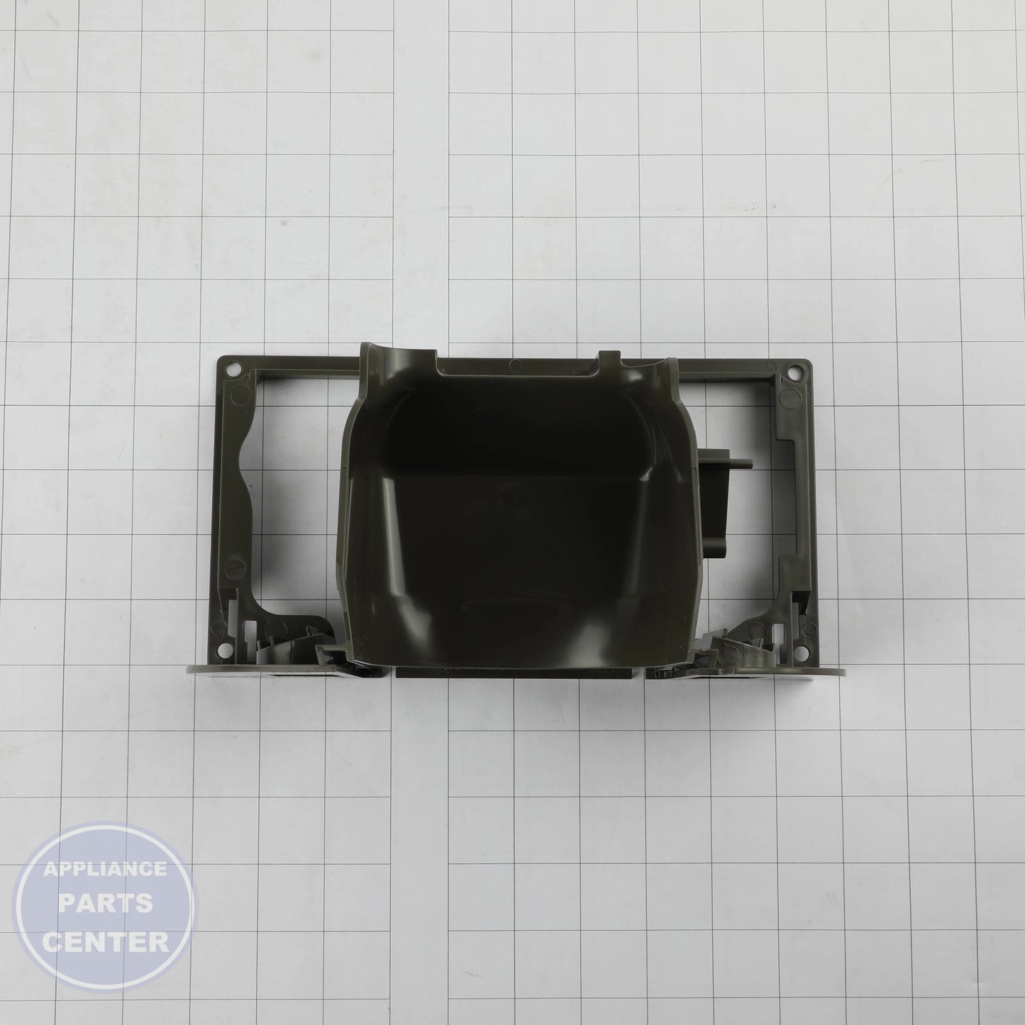 HOUSING SHIELD DISP GREY WR17X34253 - Side view with dimensions