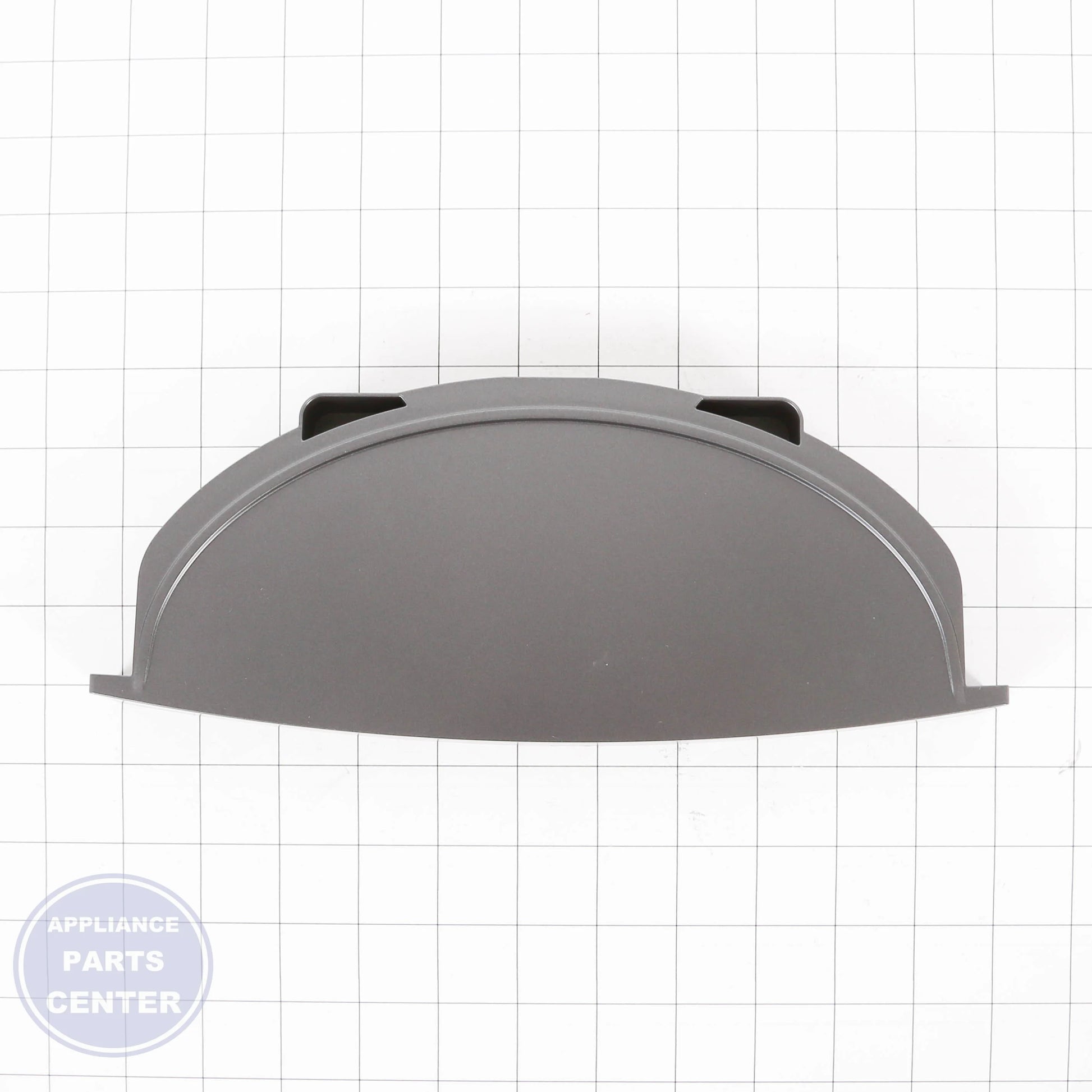 BLACK SLATE DRIP TRAY WR17X34478 - Side view with 10 lbs weight support