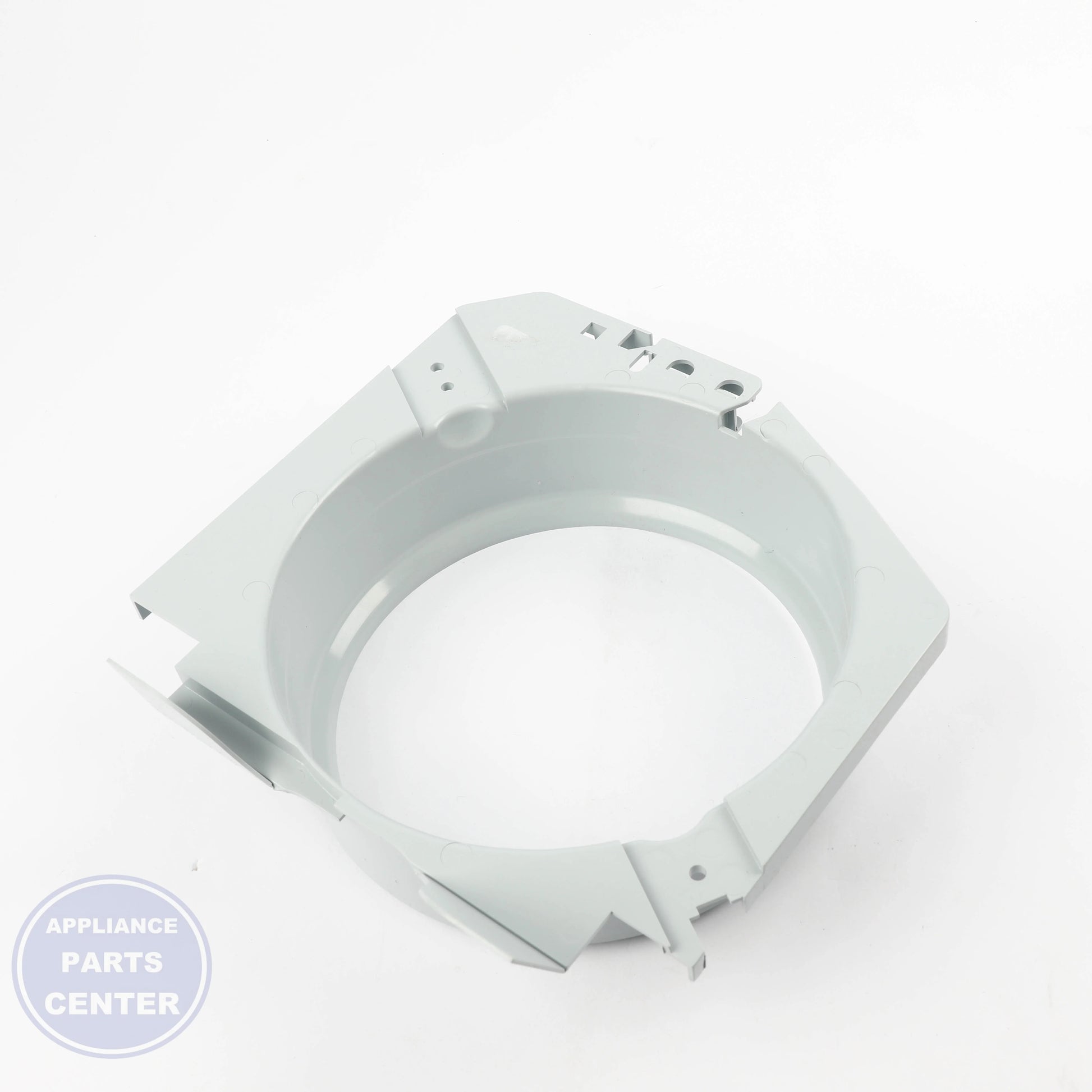 GEH CONDENSER FAN SHROUD WR17X35527 - Installation in GEH model showing mounting points