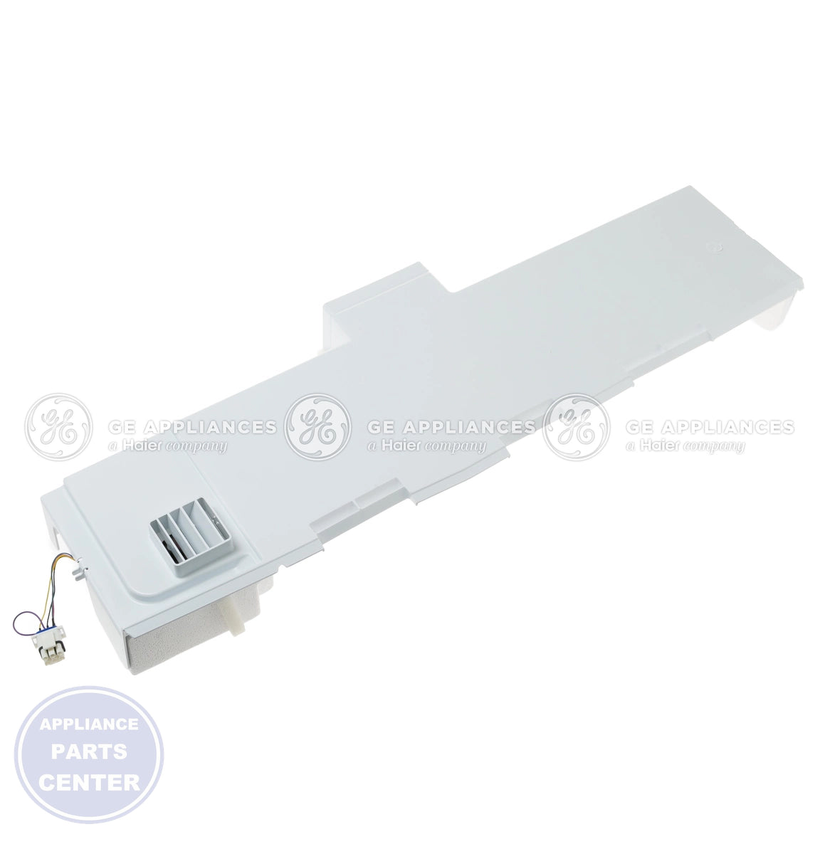 GEH REFRIGERATOR EVAPORATOR COVER WITH DELI FAN WR17X37708 - Main view showing deli fan for GEH models