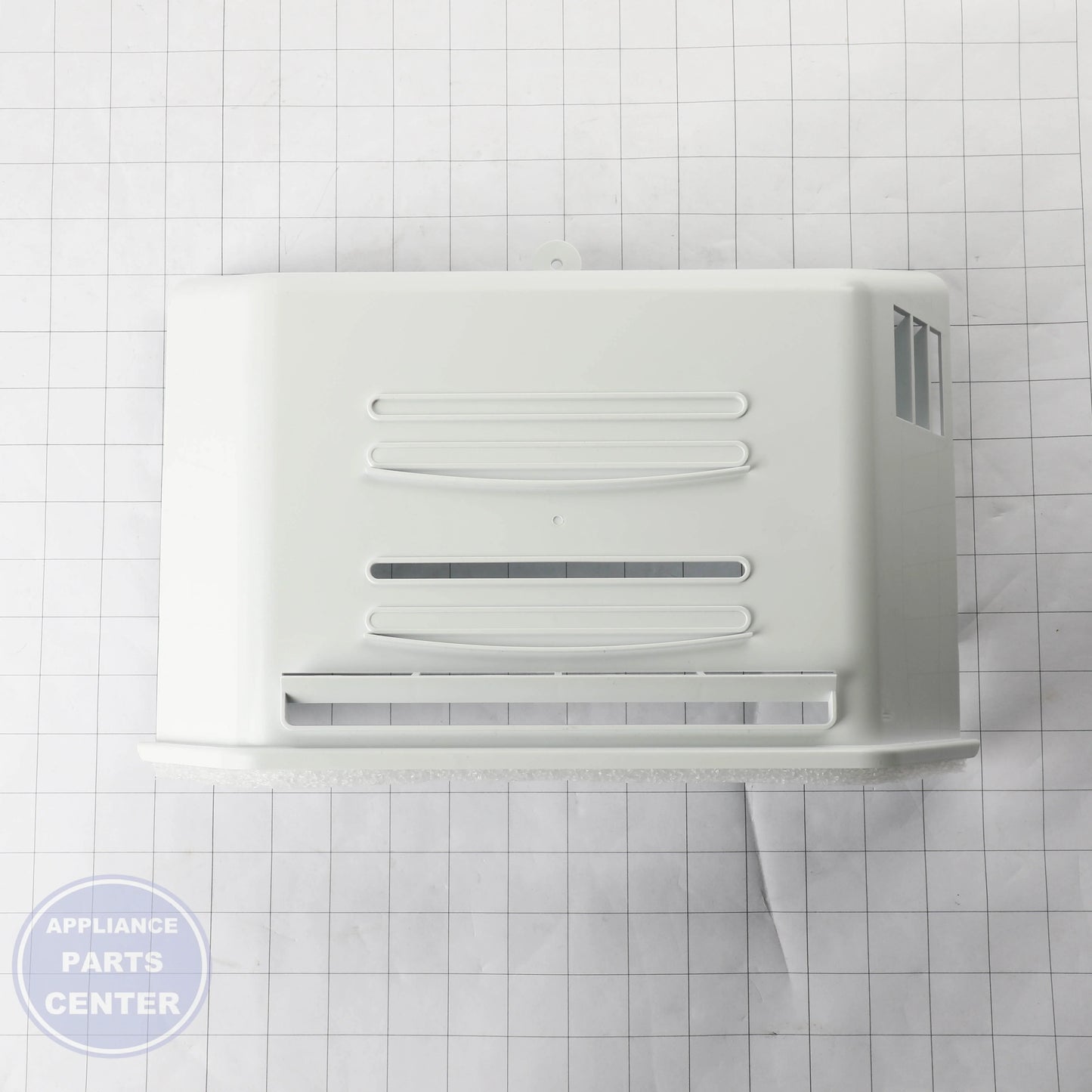 GEH EVAP COVER & FAN WR17X40007 - Installation in GEH model showcasing mounting points