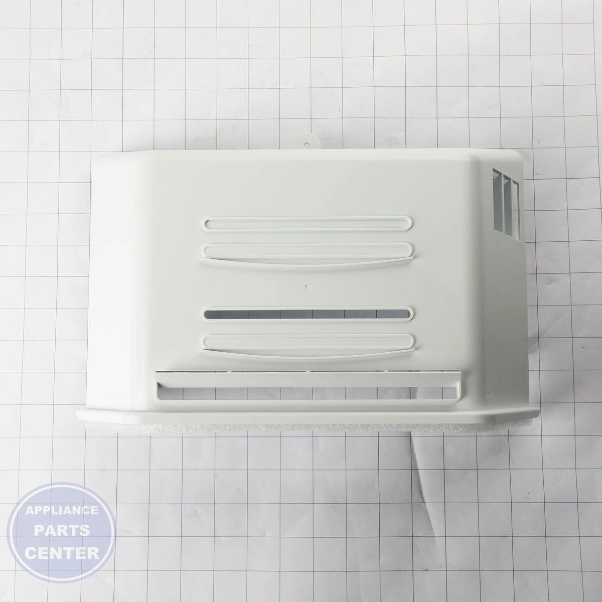 GEH EVAP COVER & FAN WR17X40007 - Installation in GEH model showcasing mounting points