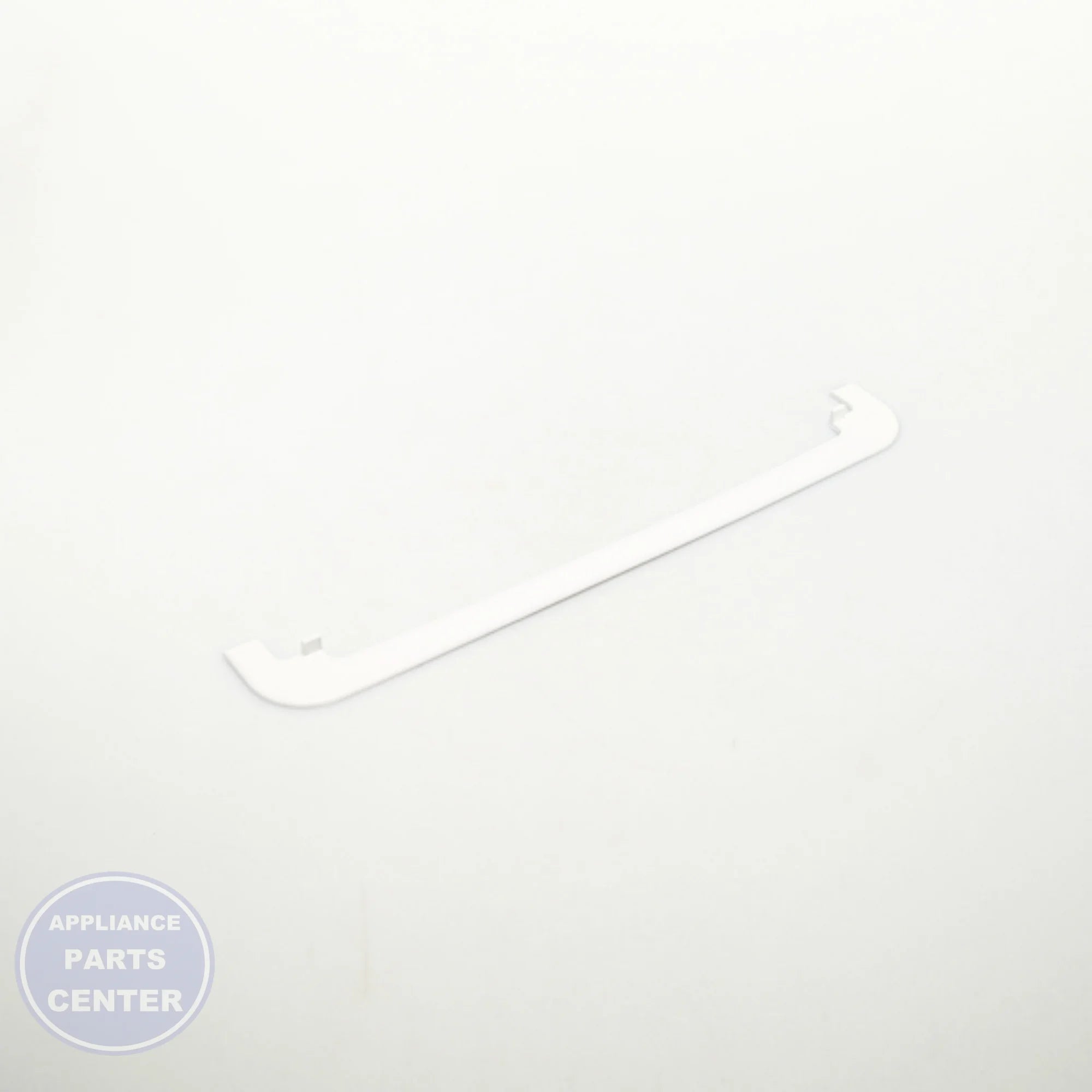 REFRIGERATOR DAIRY COMPARTMENT TRIM WR22X10043- Side view with precise measurements