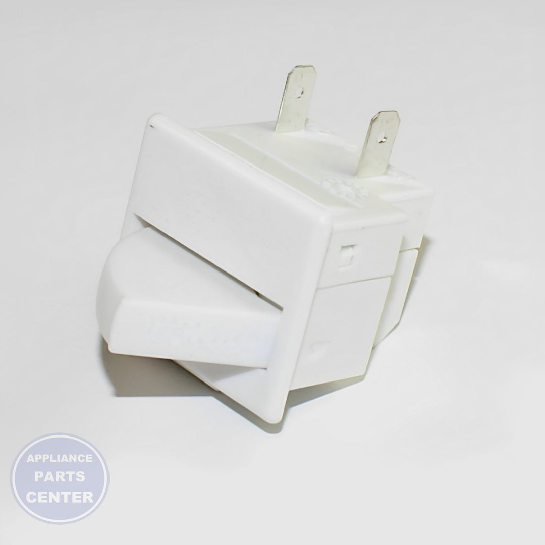 GE REFRIGERATOR LIGHT SWITCH WR23X10725 - Installation in GE model revealing key mounting points