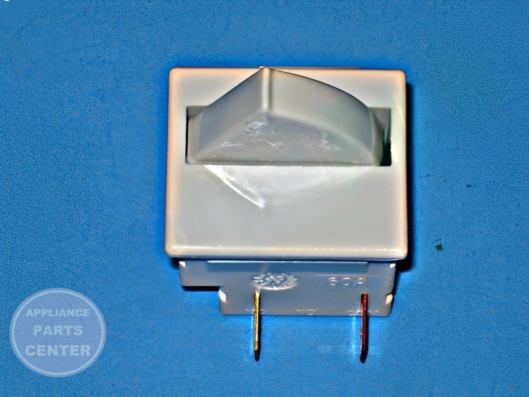 GE REFRIGERATOR LIGHT SWITCH WR23X10725 - Installation in GE model revealing key mounting points