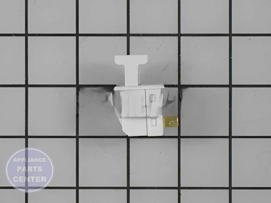 GE REFRIGERATOR LIGHT SWITCH WR23X10725 - Installation in GE model revealing key mounting points