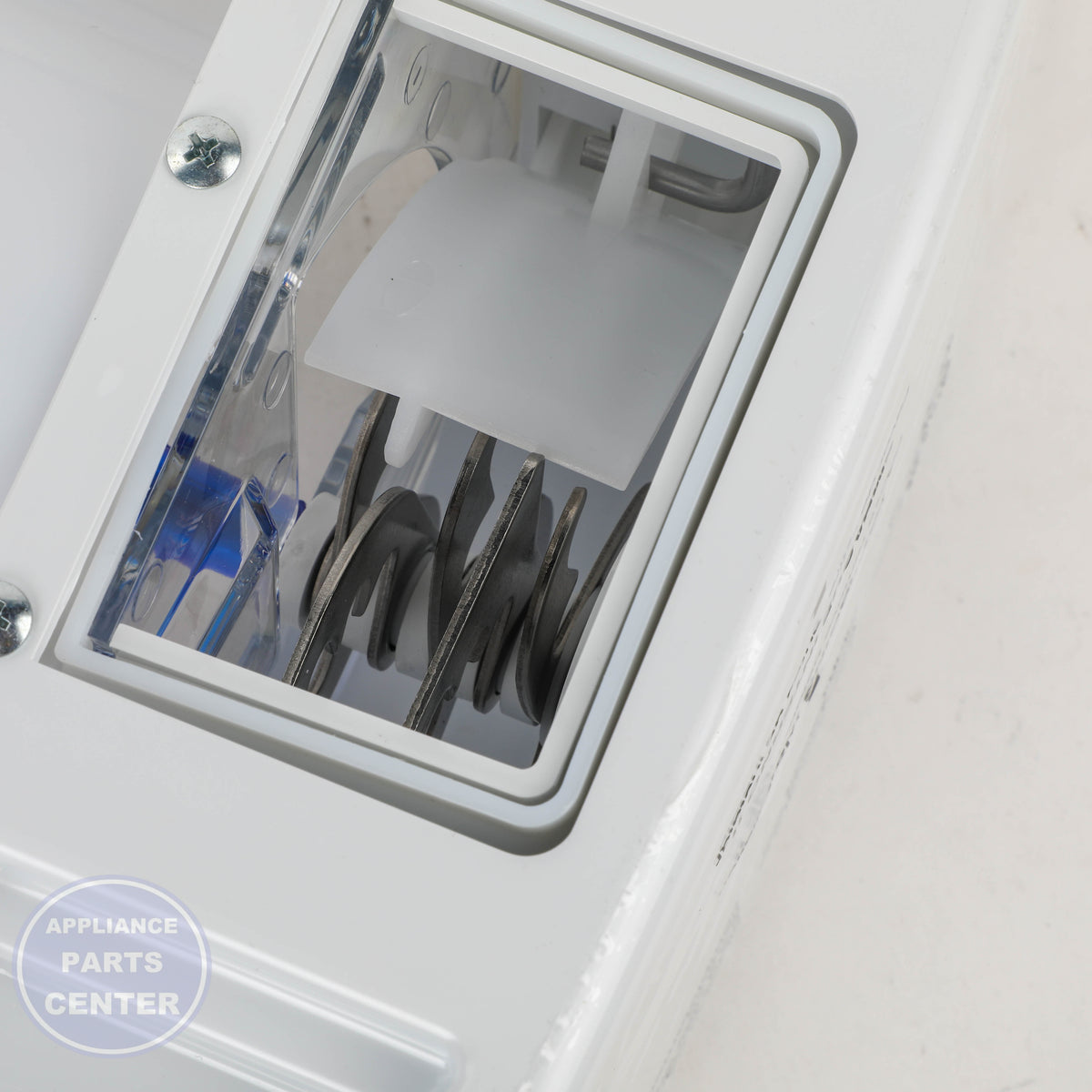 GEH ICE BUCKET & AUGER WR29X42449 - Installation in specific model showing mounting points