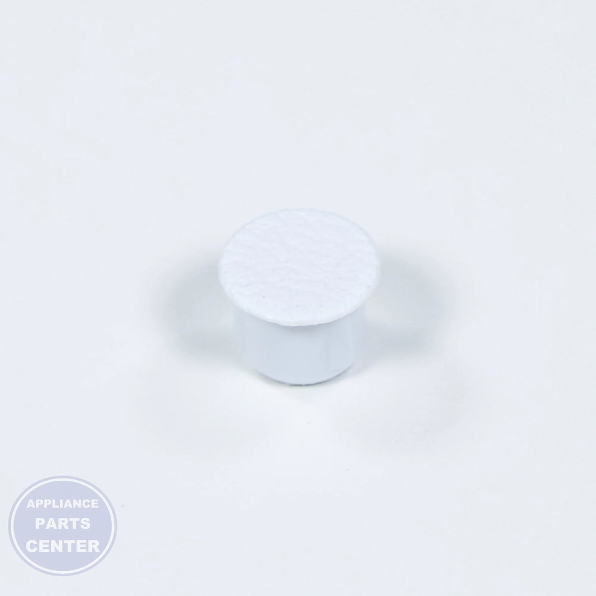 PLUG BTN WHT WR2X8233 - Side view with precise measurements