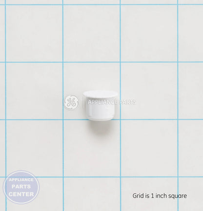 GEH PLUG BTN WHT WR2X8233 - Main view showing secure fit for specific models