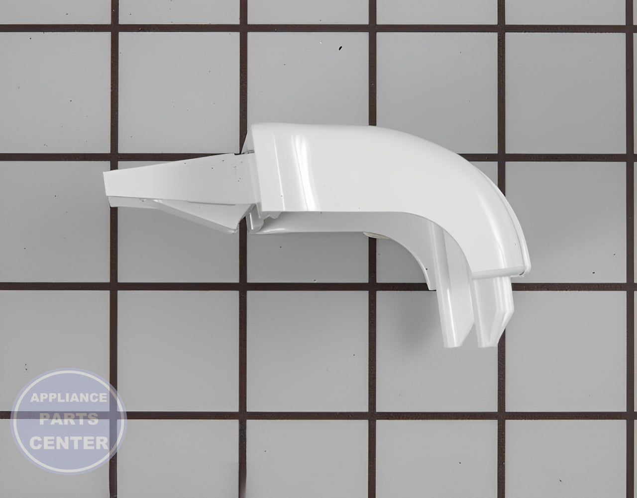 GE REFRIGERATOR ENDCAP WR2X8345 - Detailed view of shelf support specifications