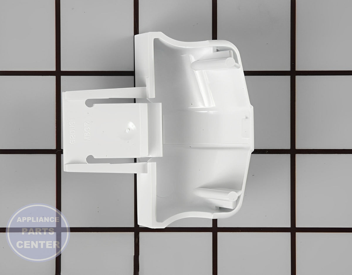 GE REFRIGERATOR DOOR SHELF BAR ENDCAP WR2X9144 - Detailed view of durable material
