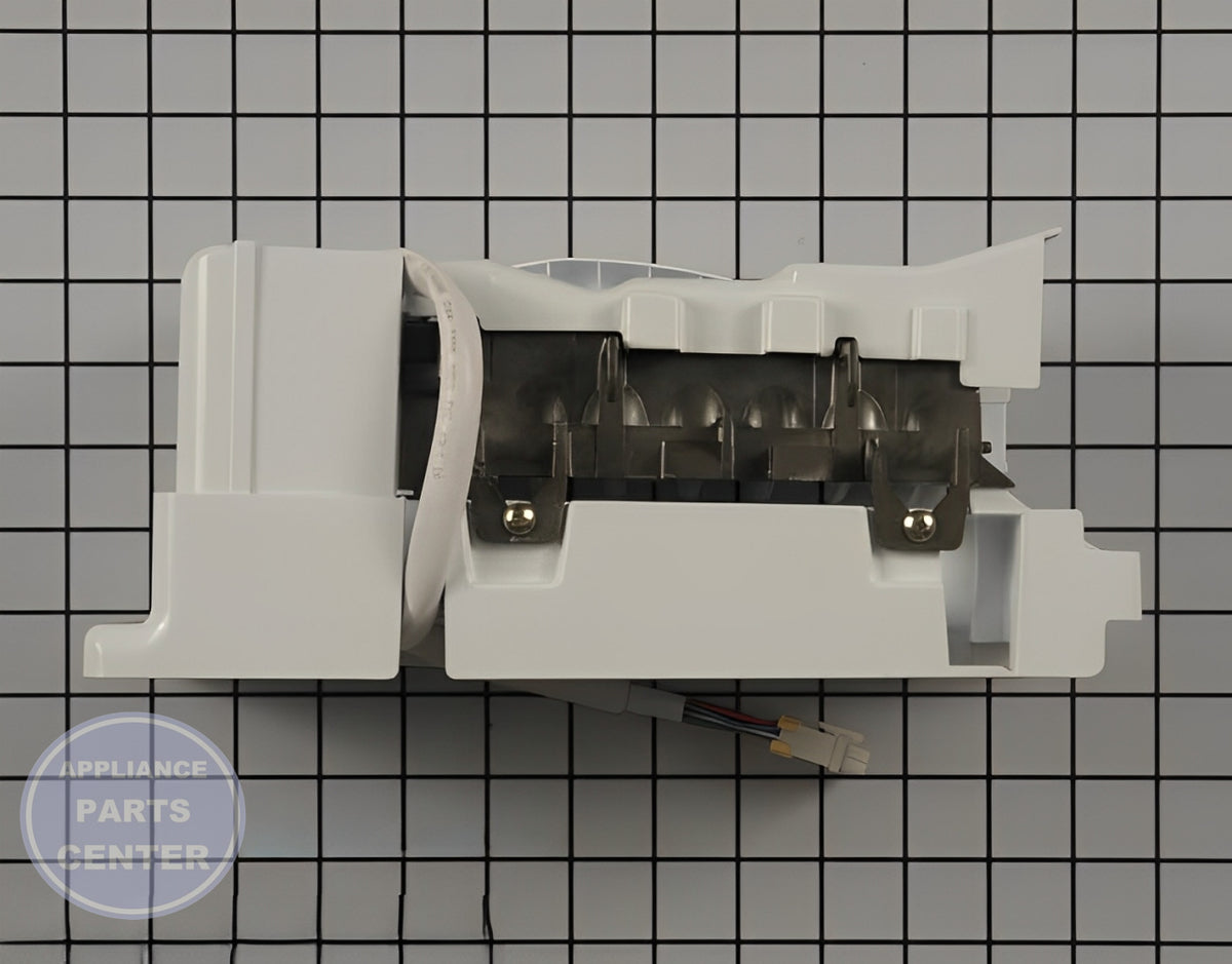 Ice Maker Assembly WR30X10104 - Side view with precise measurements