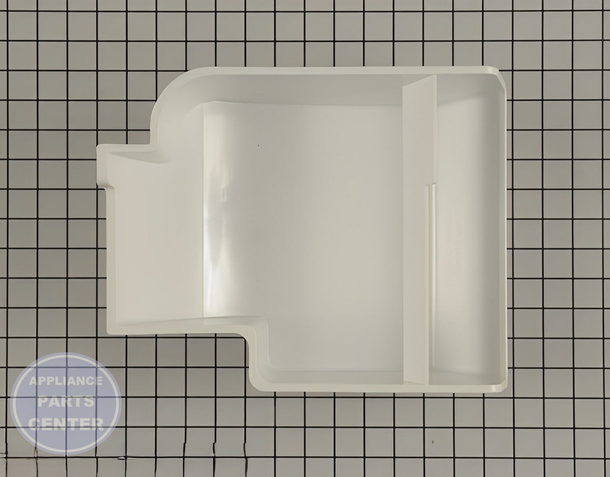 GE REFRIGERATOR ICE BUCKET ASSEMBLY WR30X10154 - Detailed view of high-capacity ice maker assembly