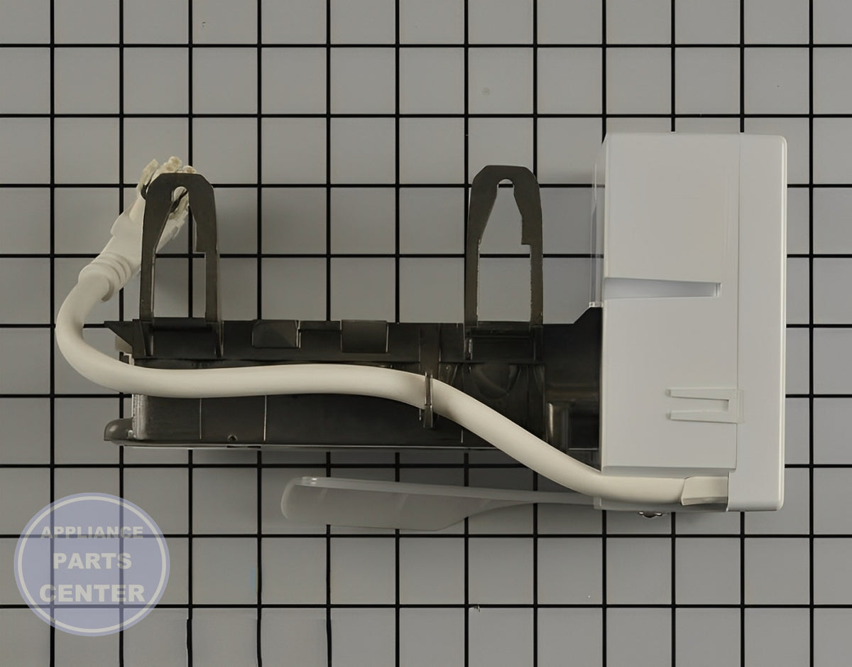 GE REFRIGERATOR ICEMAKER ASSEMBLY WR30X35285 - Detailed view of high-quality technical details