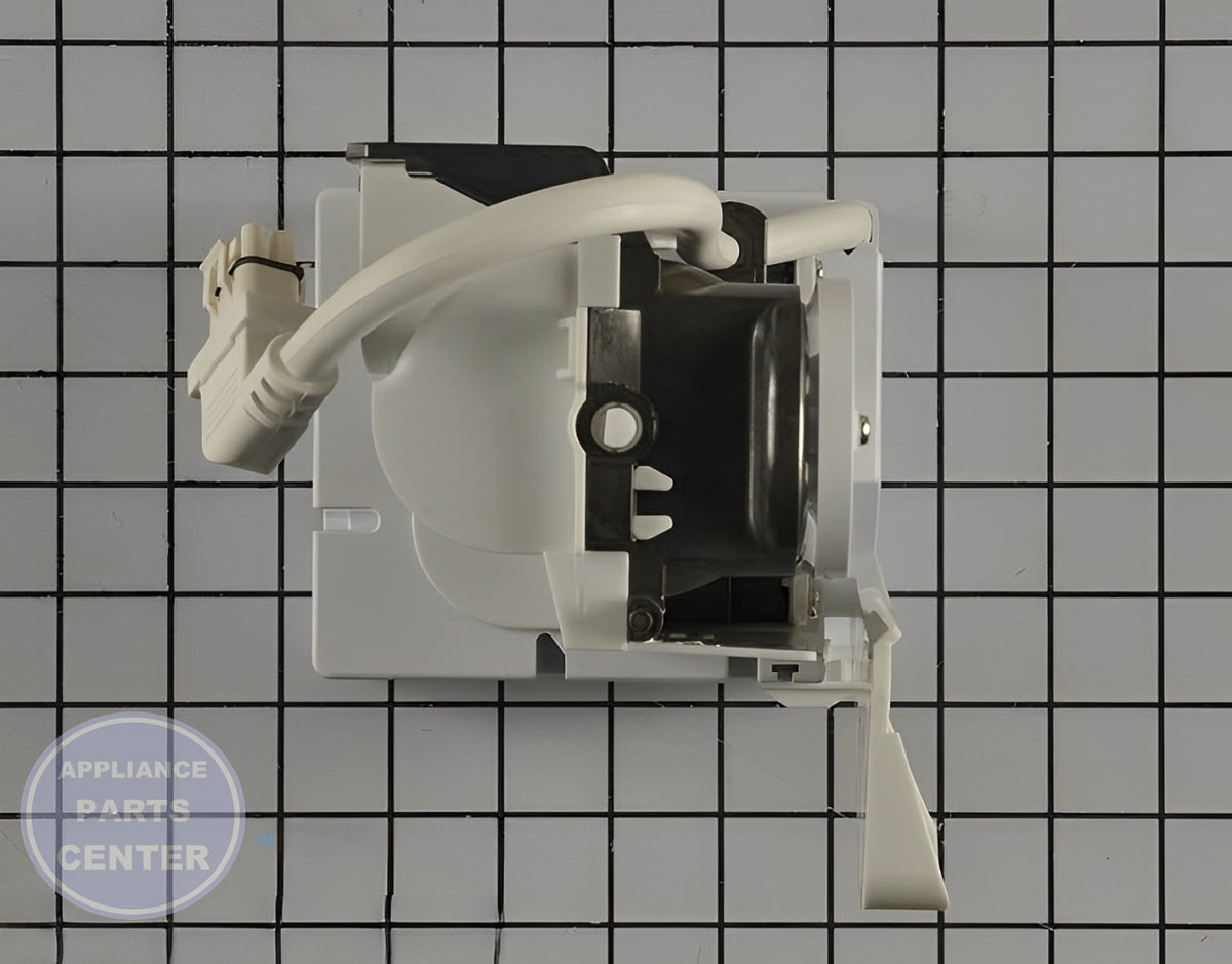 GE REFRIGERATOR ICEMAKER WR30X35286 - Detailed view of premium ice production