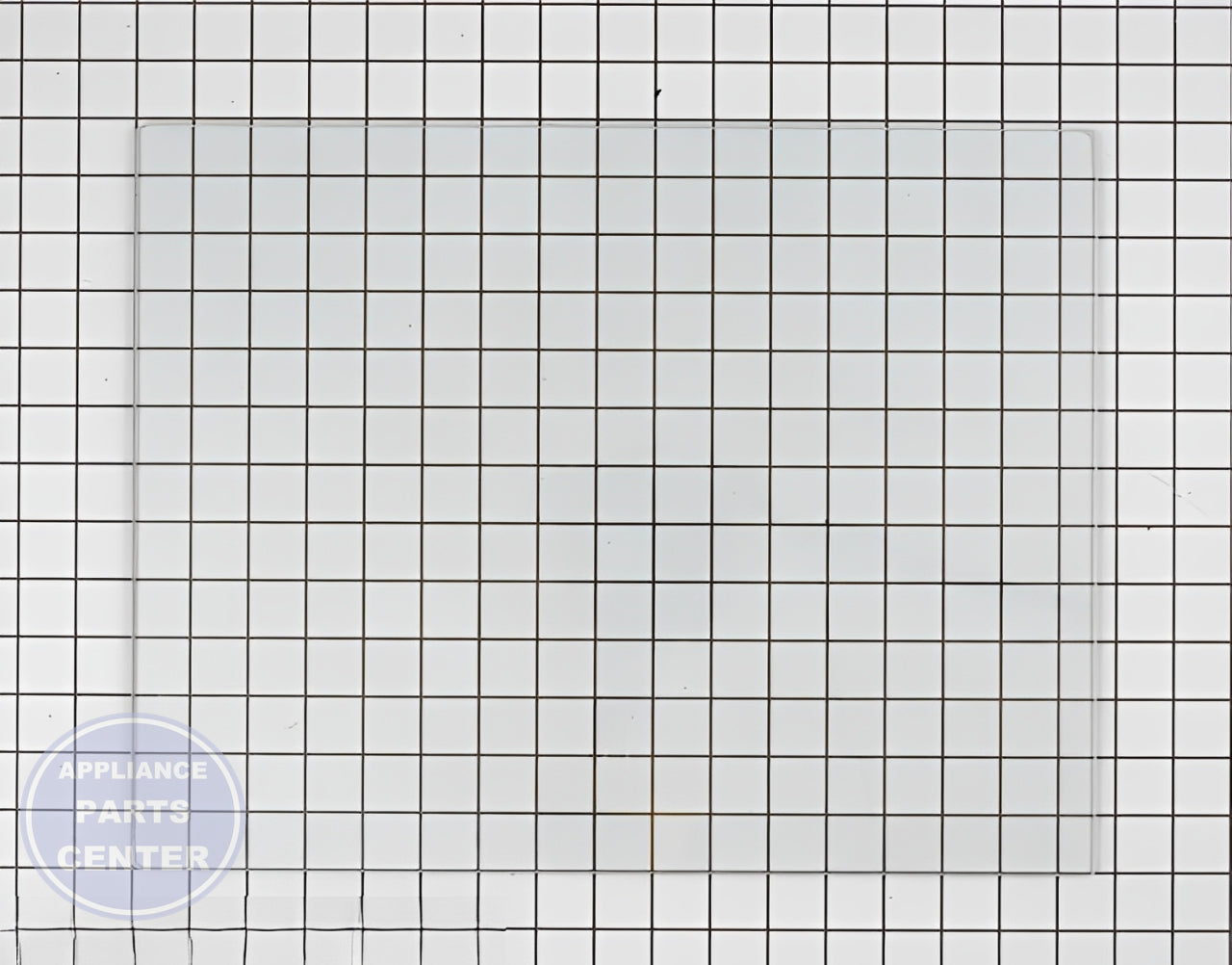 GE REFRIGERATOR GLASS SHELF WR32X10156 - Main view showing durable glass construction for various GE refrigerator models